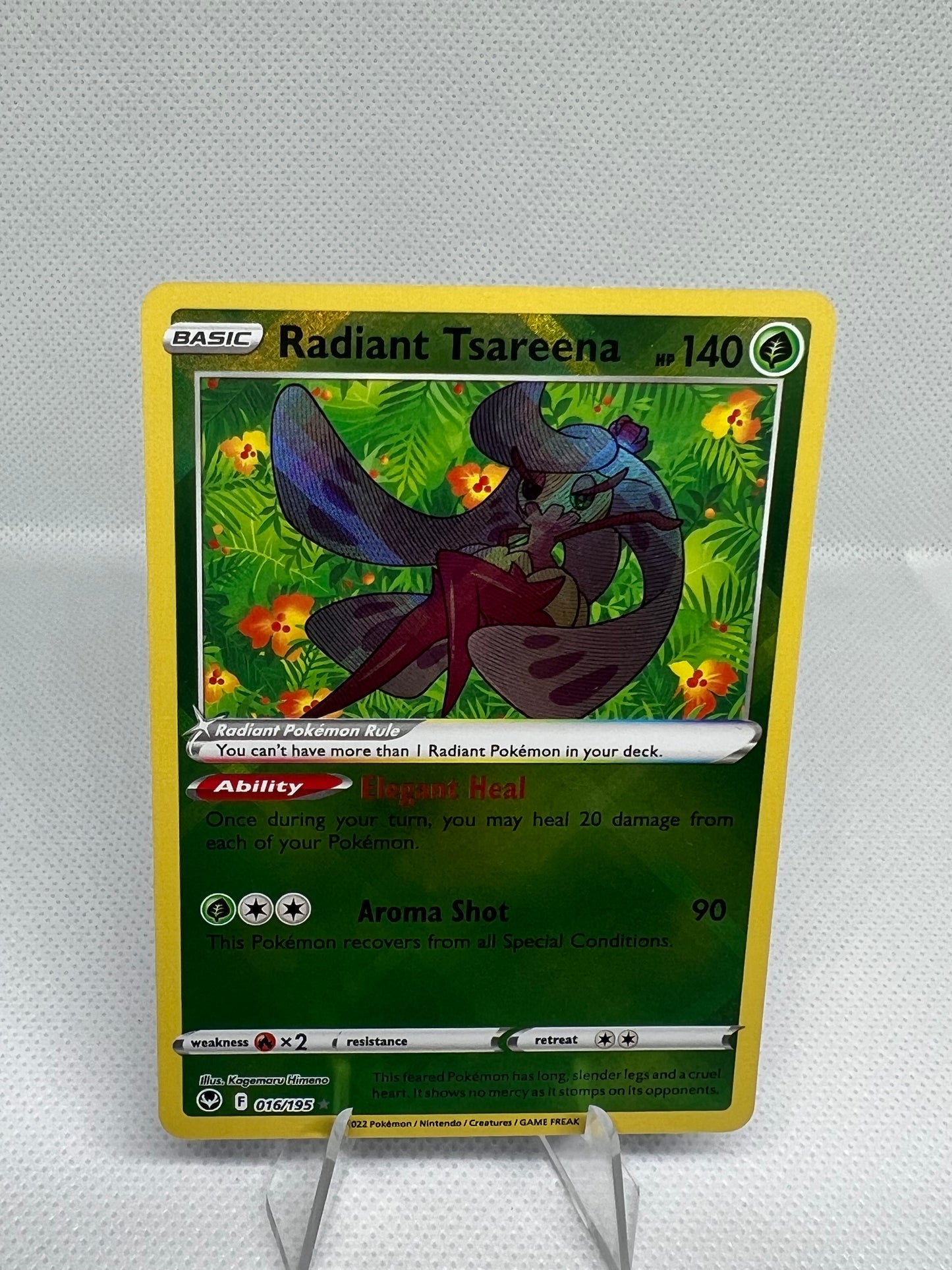 Radiant Tsareena 016/195 Silver Tempest Ultra Rare Holo