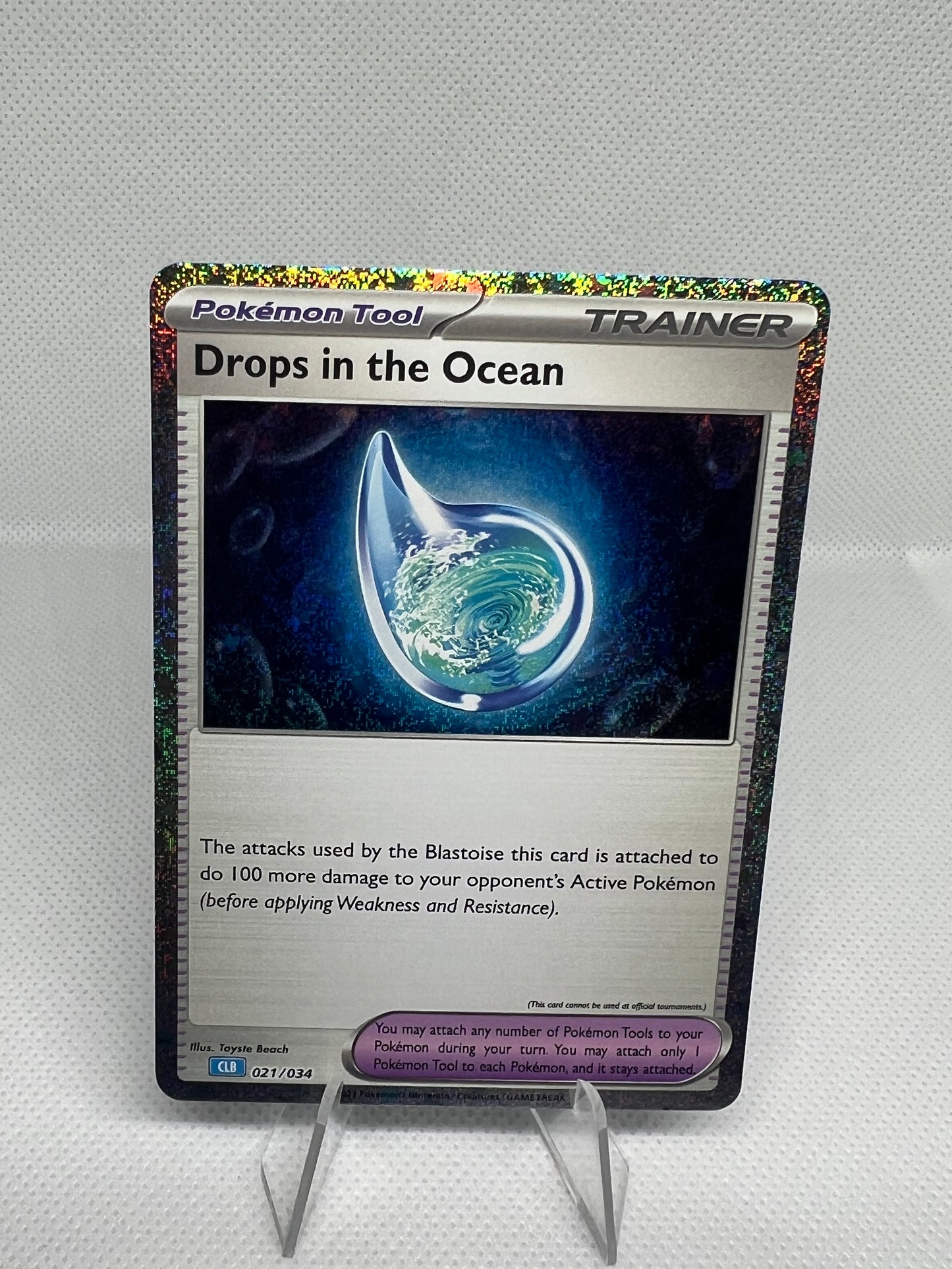 Drops in the Ocean Holo Promo CLB021/034 Pokémon TCG Classic Blastoise Deck