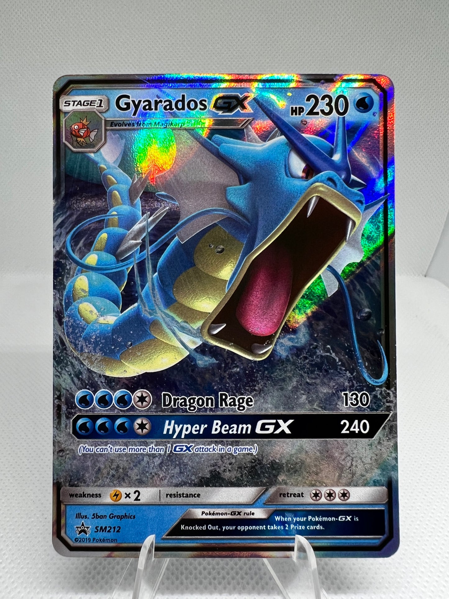 Gyarados GX SM212 Foil Promo Ultra Rare Pokemon Card