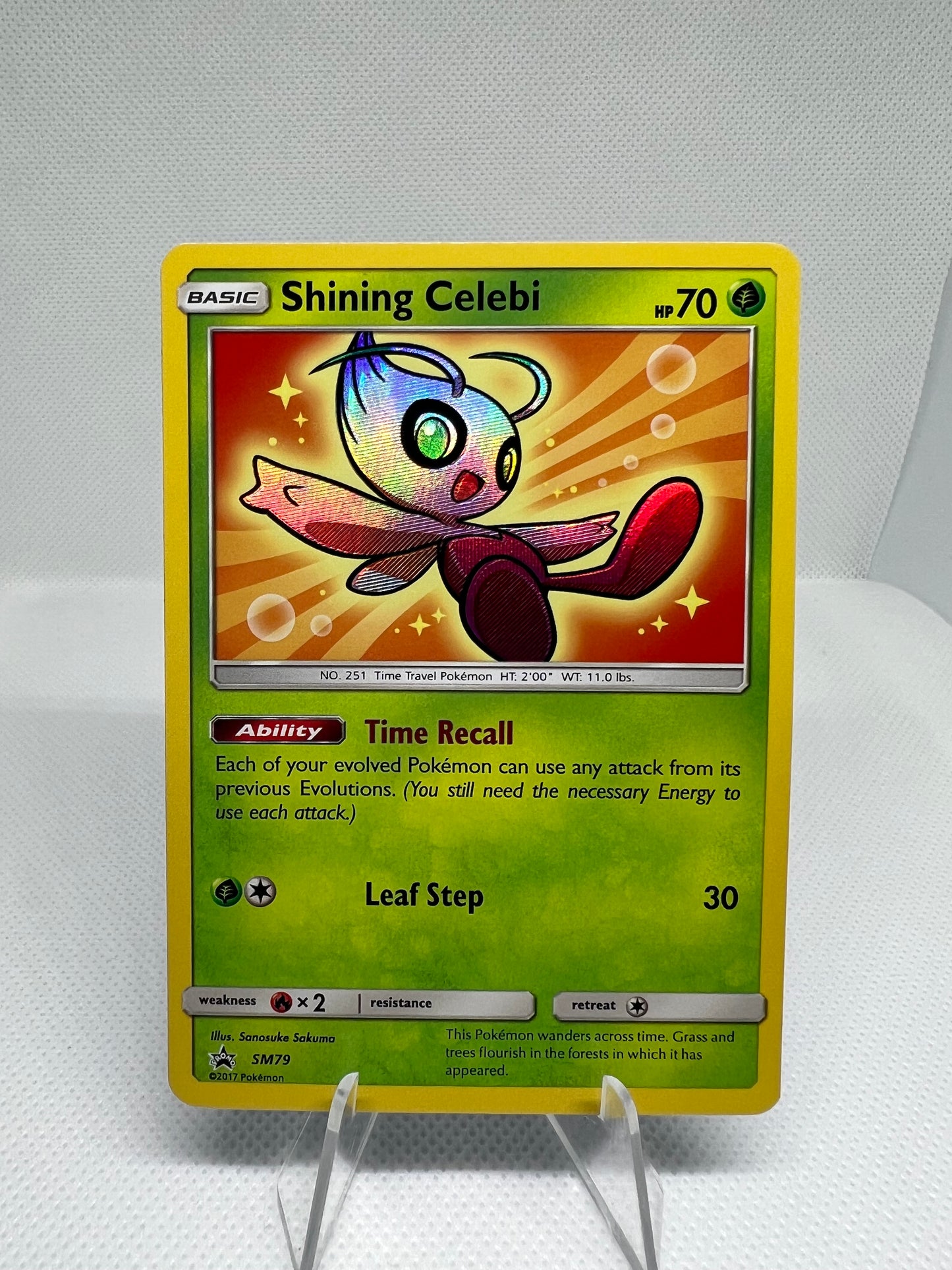 Shining Celebi 2017 Pokemon SM Black Star Promos