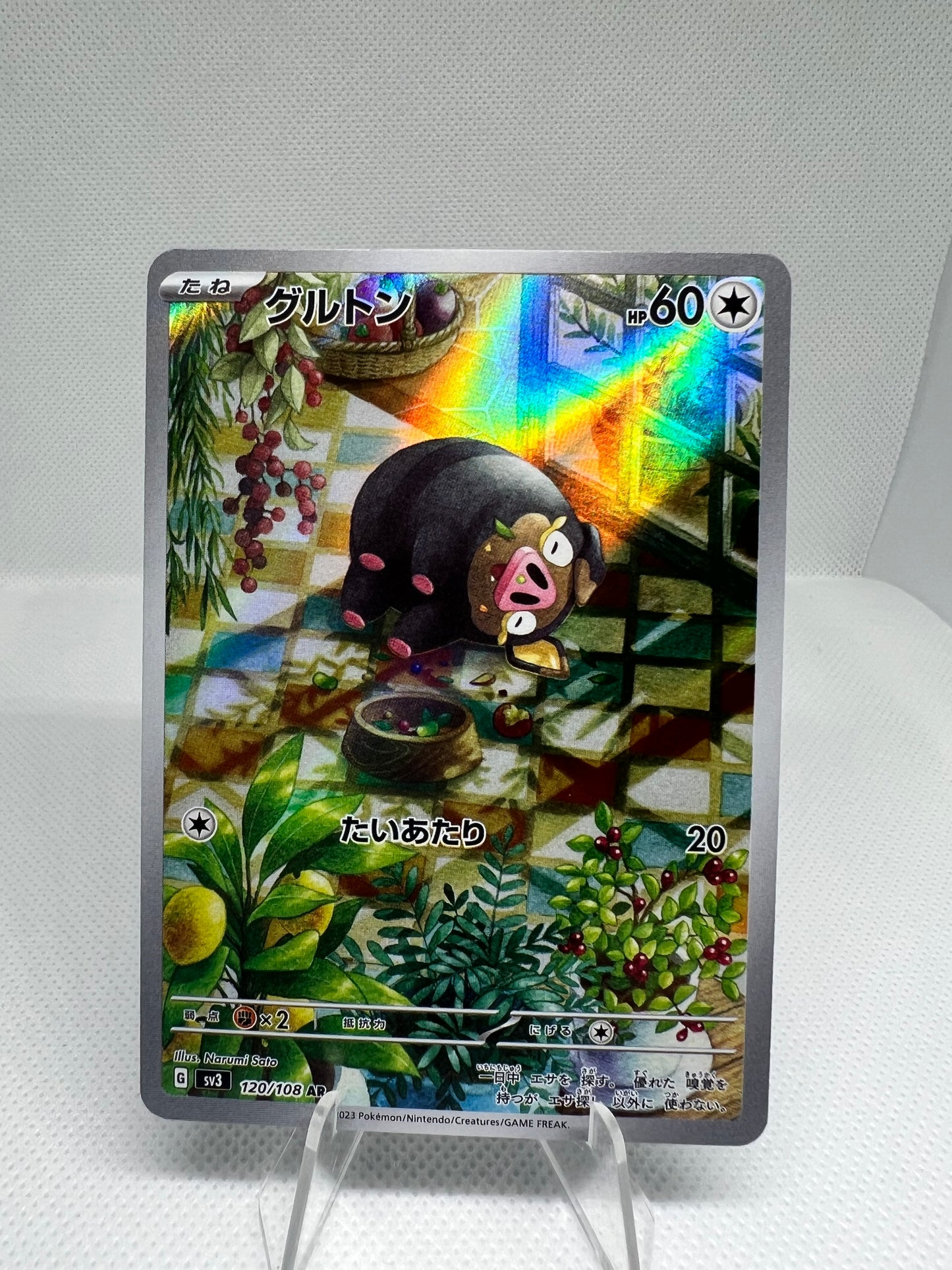 Lechonk Full Art 120/108 AR sv3 Ruler Of The Black Flame Japanese Pokémon TCG
