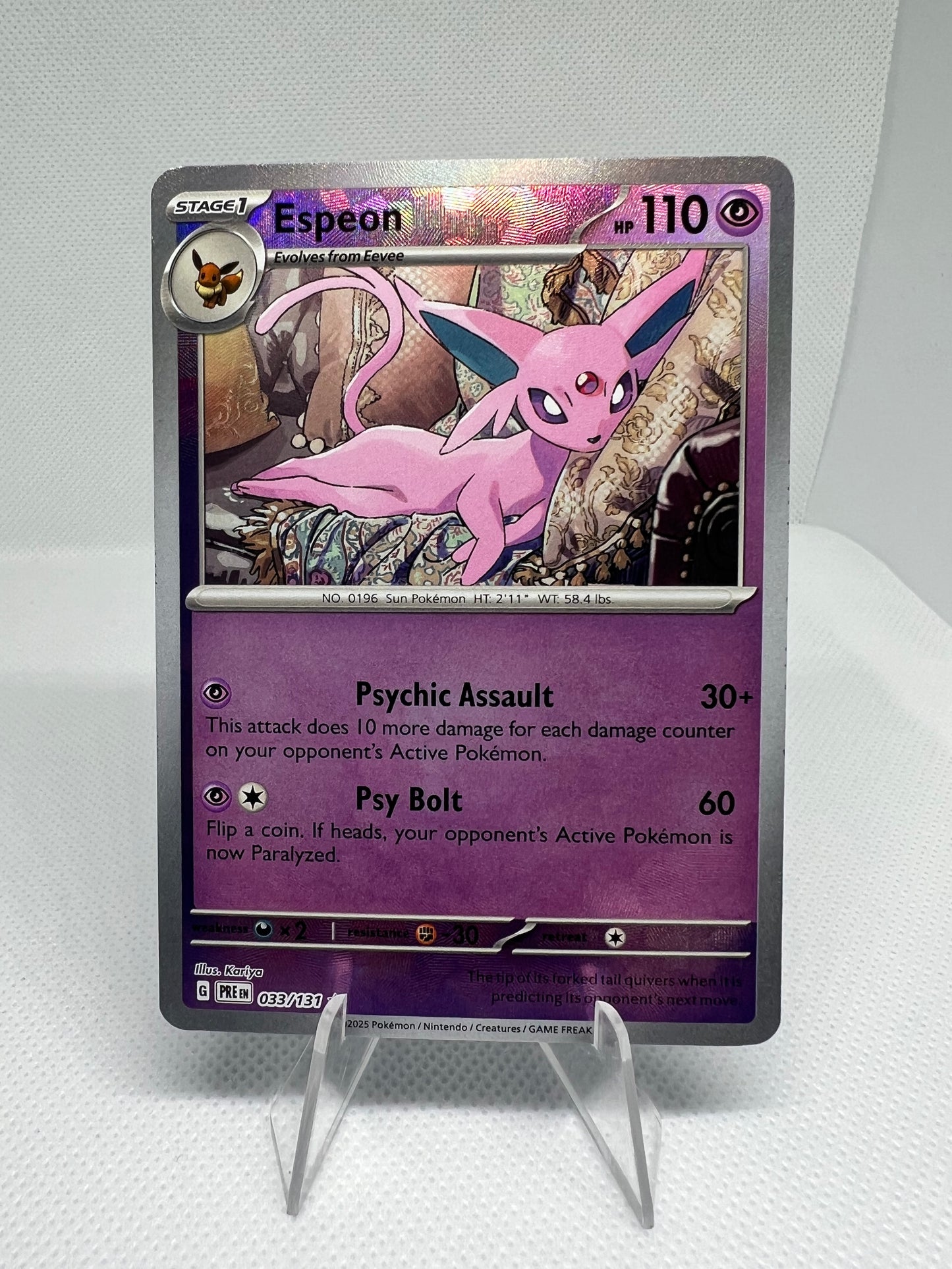 Espeon (Master Ball Pattern) 033/131 Prismatic Evolutions