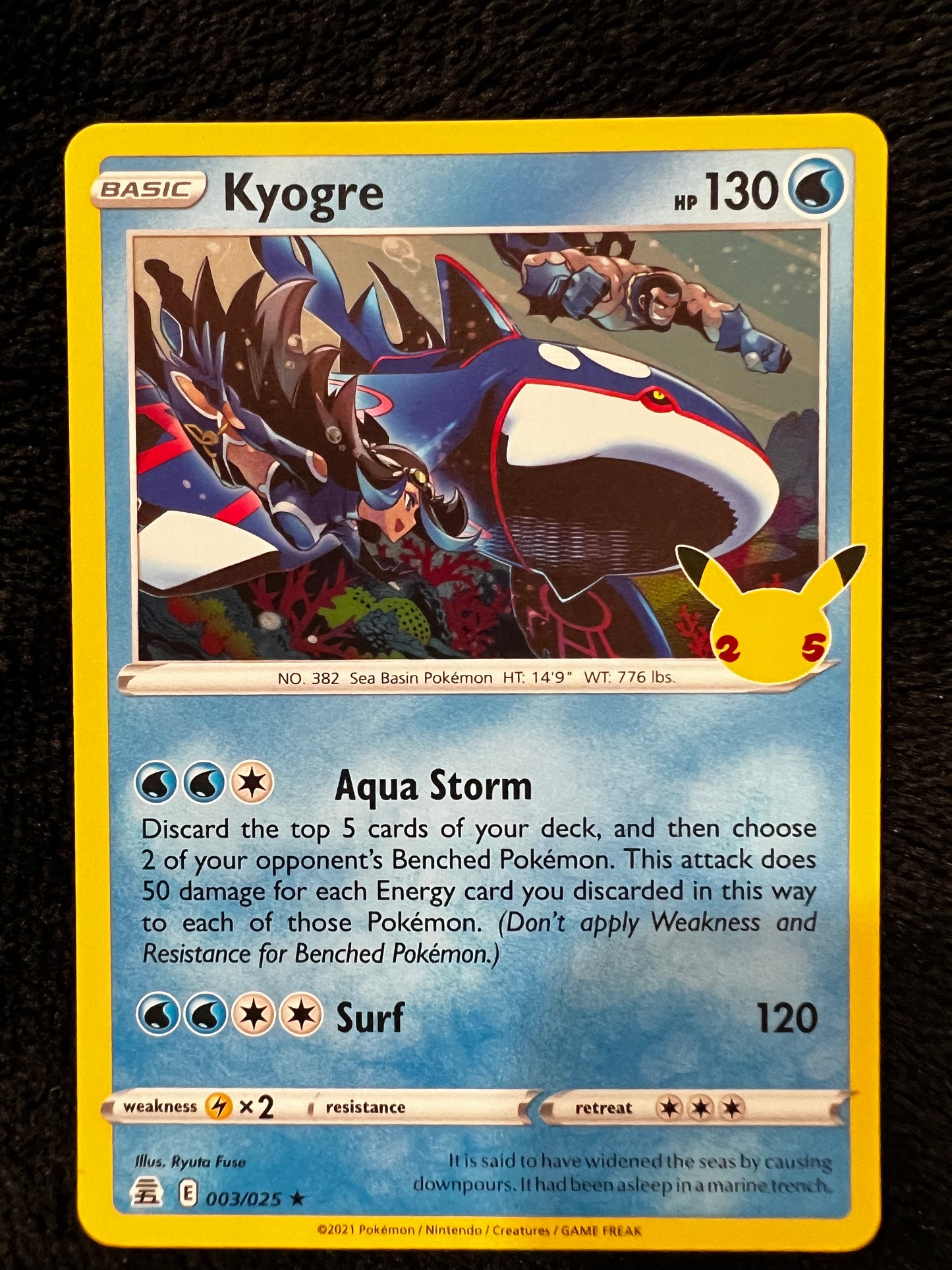 Kyogre + Groudon Holographic Rare Celebrations Pokémon TCG Near Mint