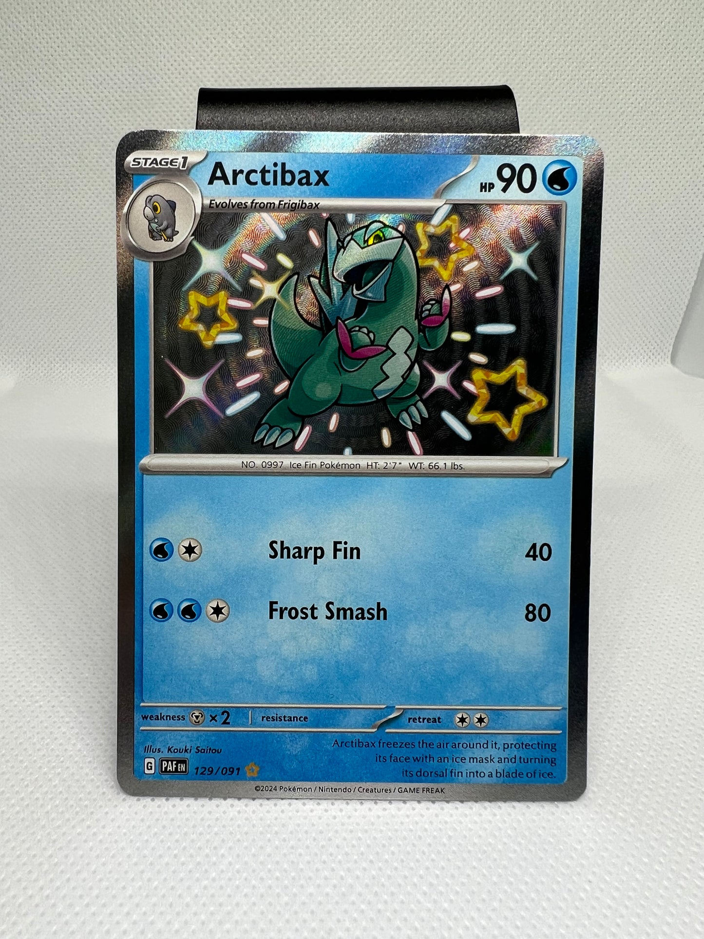 Arctibax 129/091 Scarlet & Violet: Paldean Fates Holo Shiny Rare