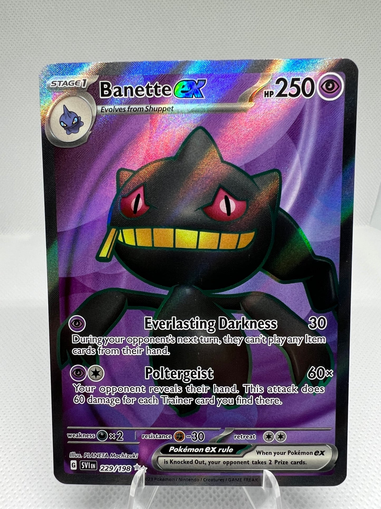 Banette ex Scarlet & Violet Base Set 229/198 Holo Ultra Rare