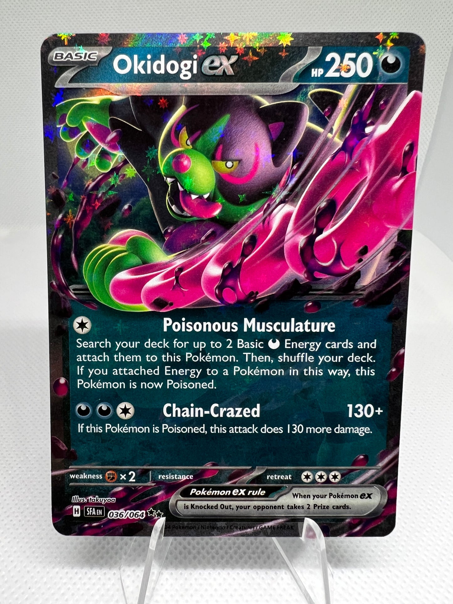 Okidogi ex 036/064, NM, Shrouded Fable, Double Rare, Pokémon TCG Cards