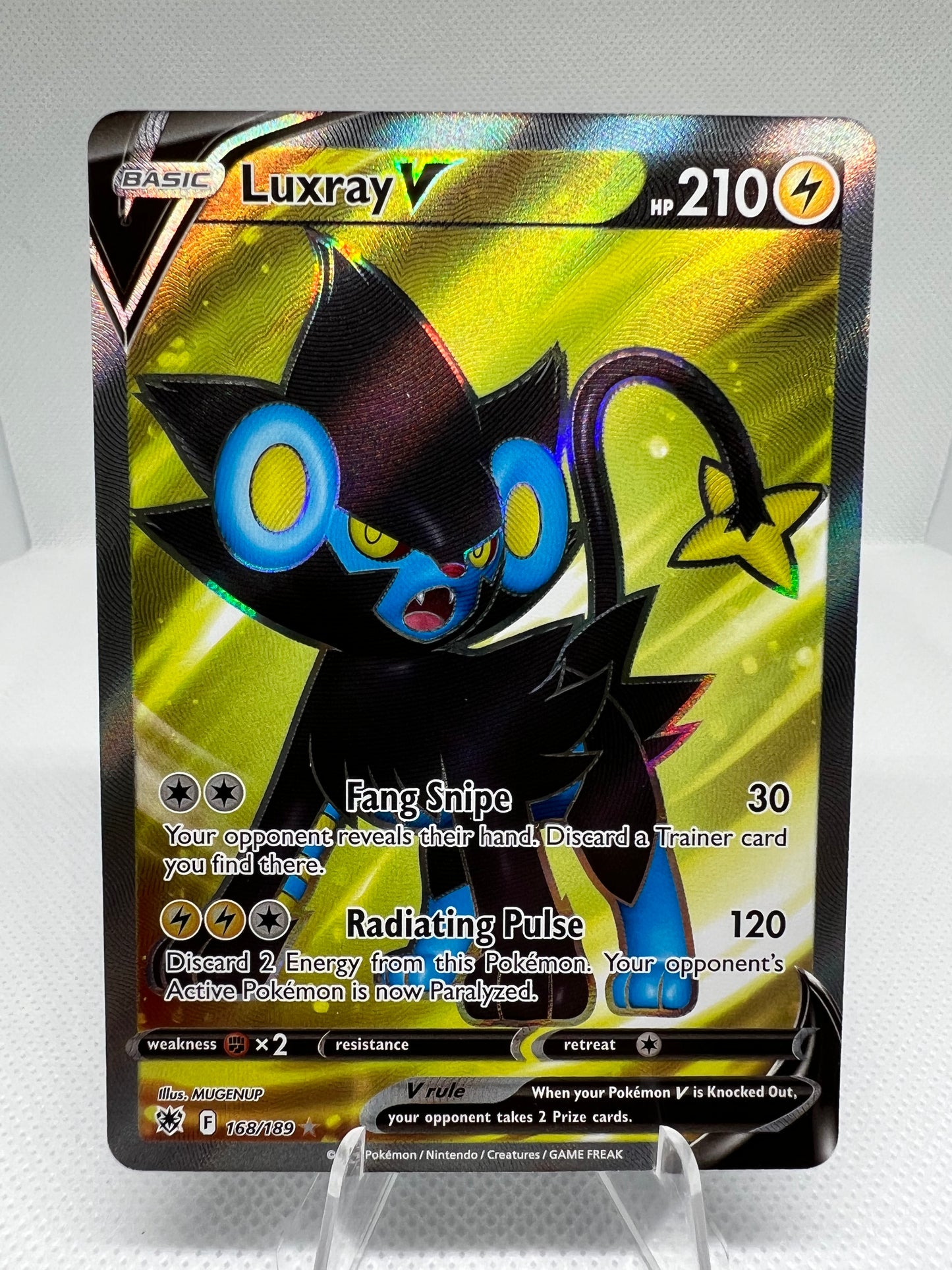 Luxray V Astral Radiance 168/189 Holo Full Art Ultra Rare