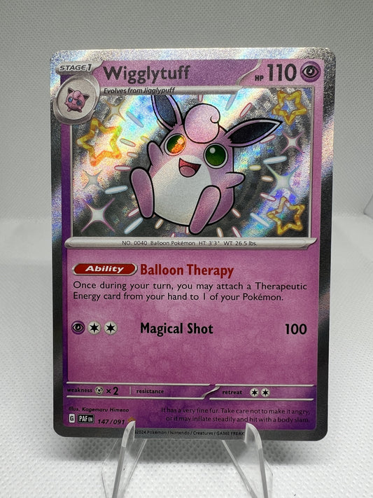 Wigglytuff 147/091 Shiny Rare Holo (Paldean Fates, 2024)