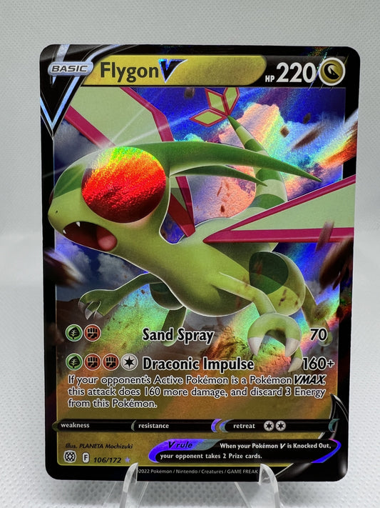 Flygon V - 106/172 - Ultra Rare - Brilliant Stars NM Pokemon