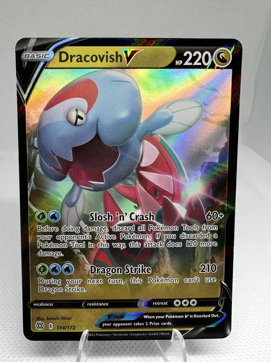 Dracovish V - Pokémon TCG - Brilliant Stars - 114/172 - Holo - Ultra Rare