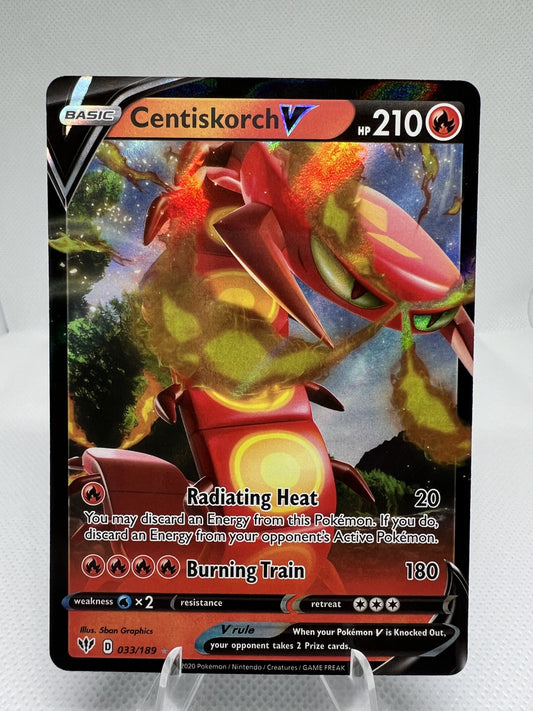 Centiskorch V 033/189 Full Art Ultra Rare - 2020 Pokemon Darkness Ablaze