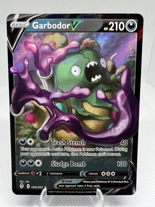 GARBODOR V 100/203 EVOLVING SKIES POKEMON