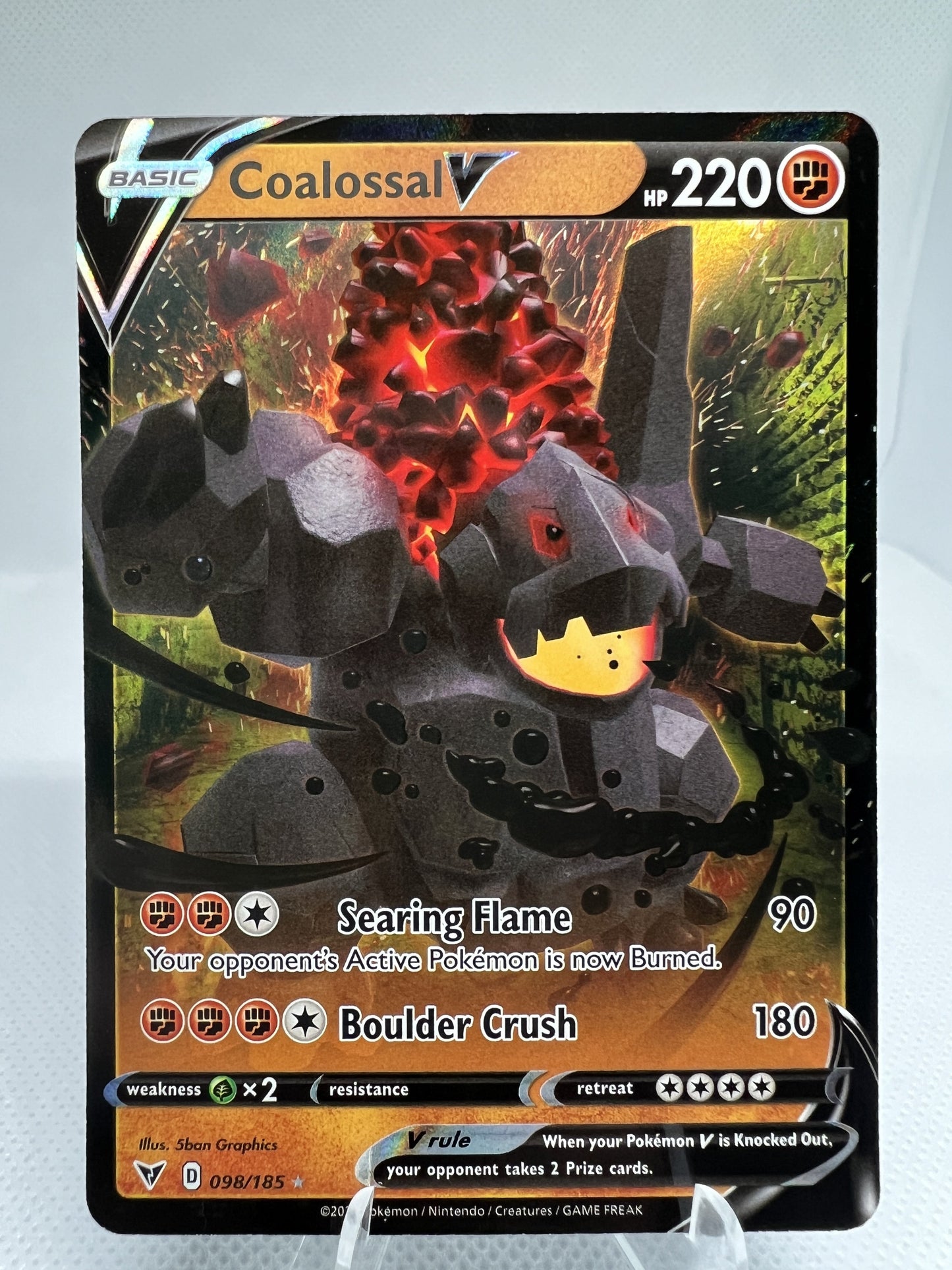 Coalossal V 098/185 Ultra Rare - 2020 Pokemon Vivid Voltage