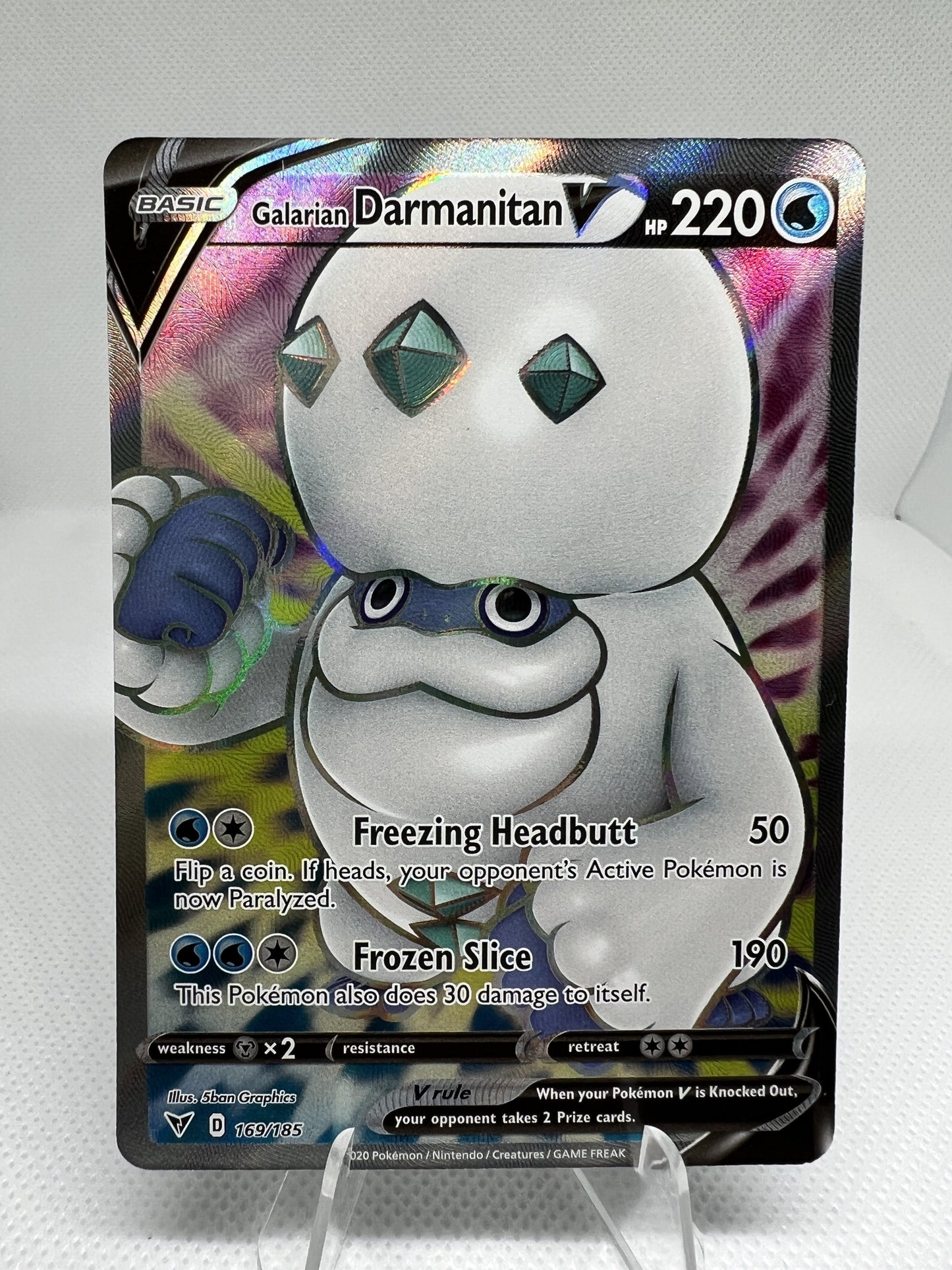 Galarian Darmanitan V (Full Art) Vivid Voltage 169/185 Ultra Rare