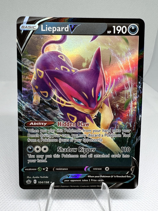 Liepard V - 104/198 - Ultra Rare Pokemon SS06 Chilling Reign