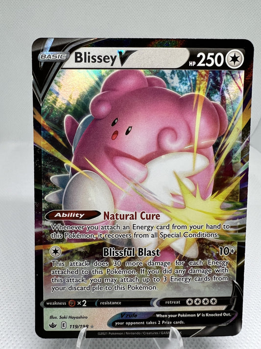 Blissey V - 119/198 Chilling Reign Ultra Rare Pokemon - NM/MINT