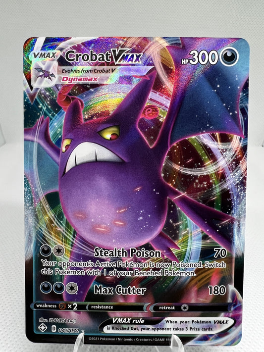 Crobat Vmax 2021 Fates Full Art Ultra Rare Holo Pokemon Card 045/072