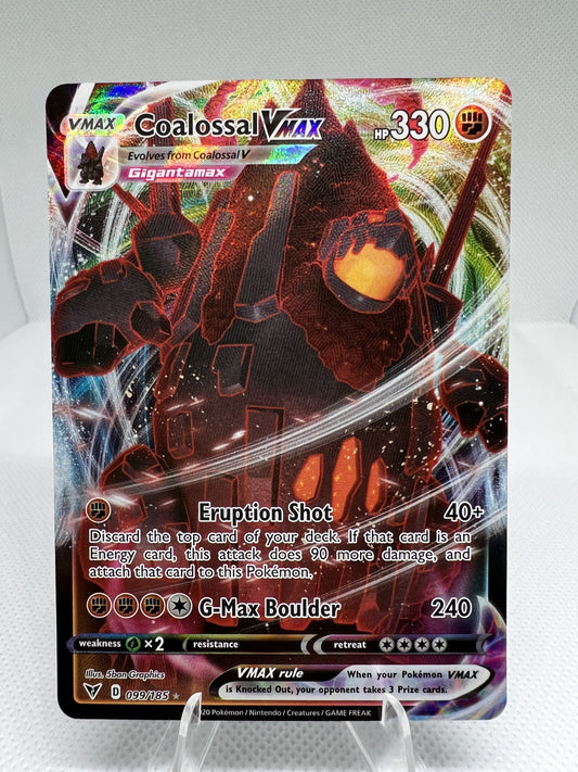 Coalossal VMAX 099/185 - Vivid Voltage - Ultra Rare Holo Pokémon Card