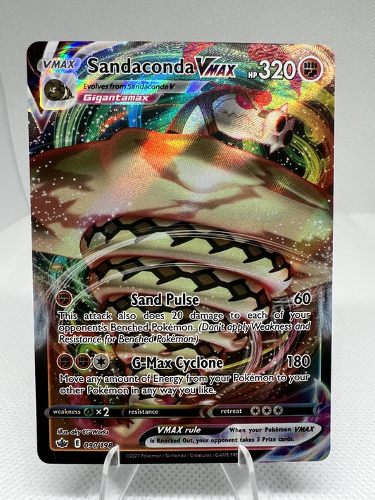 Sandaconda Vmax 2021 Reign Full Art Ultra Rare Holo Pokemon Card 090/198 NM