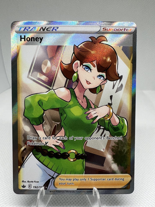 Honey Pokemon Chilling Reign 192/198 Holo Full Art Ultra Rare