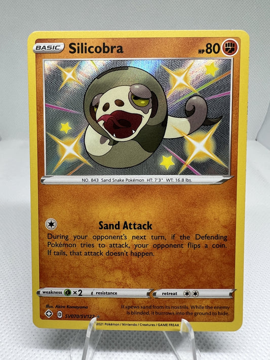 Silicobra SV070/SV122 Shining Fates Shiny Vault Holo Rare Pokémon TCG 2021