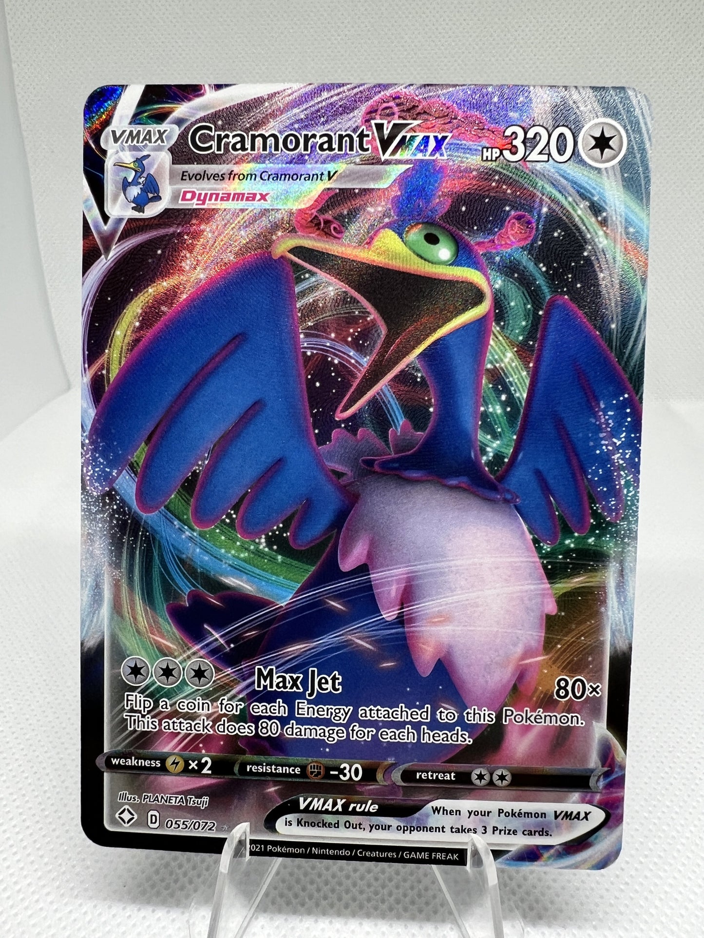 Cramorant VMAX 055/072 Shining Fates Ultra Rare Holo Pokemon TCG Card