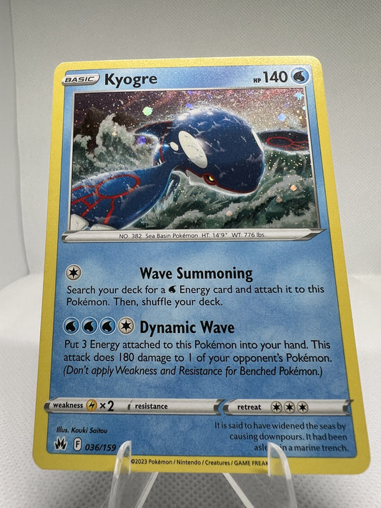 Kyogre - 036/159 (Cosmos Holo Rare) - Pokemon TCG Crown Zenith (2023)