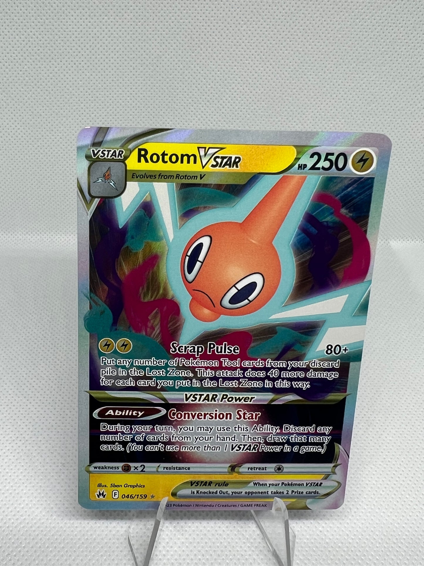 Rotom VSTAR 046/159 Crown Zenith Ultra Rare
