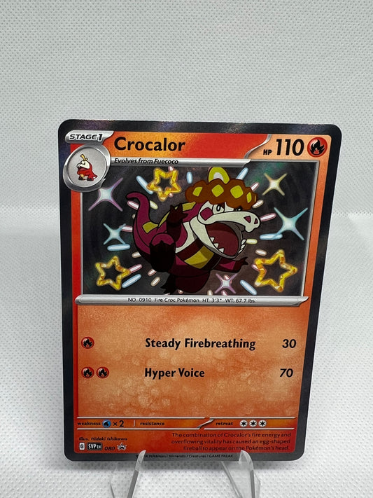 Crocalor 080 Black Star Promo SVP 080 Baby Shiny Pokemon TCG