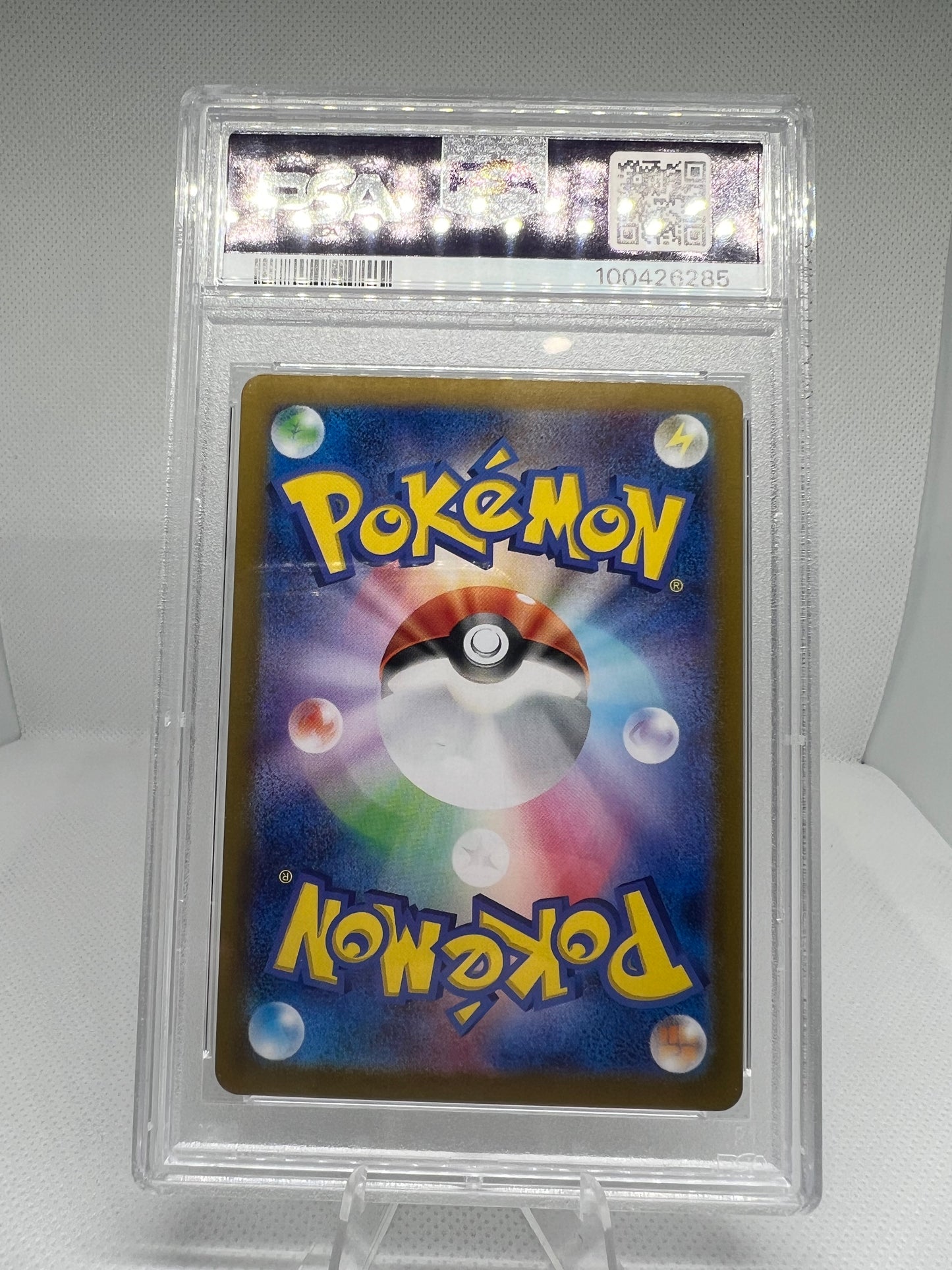 Castform Sunny Form Surging Sparks Illustration Rare #195 PSA 10