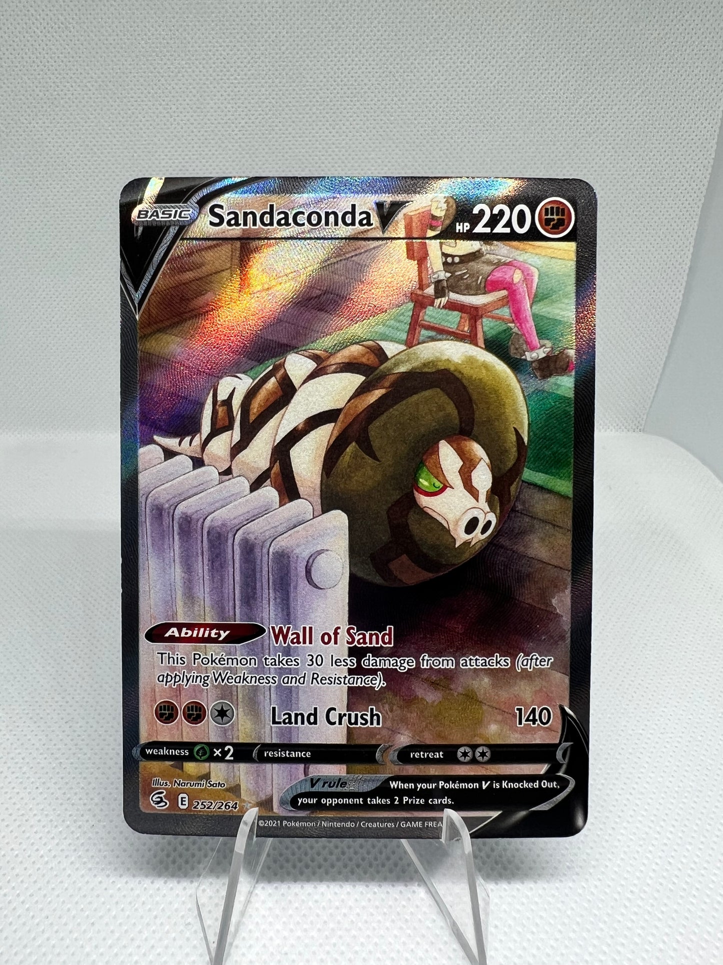 Sandaconda V (Alternate Full Art) 252/264 Swsh08: Fusion Strike