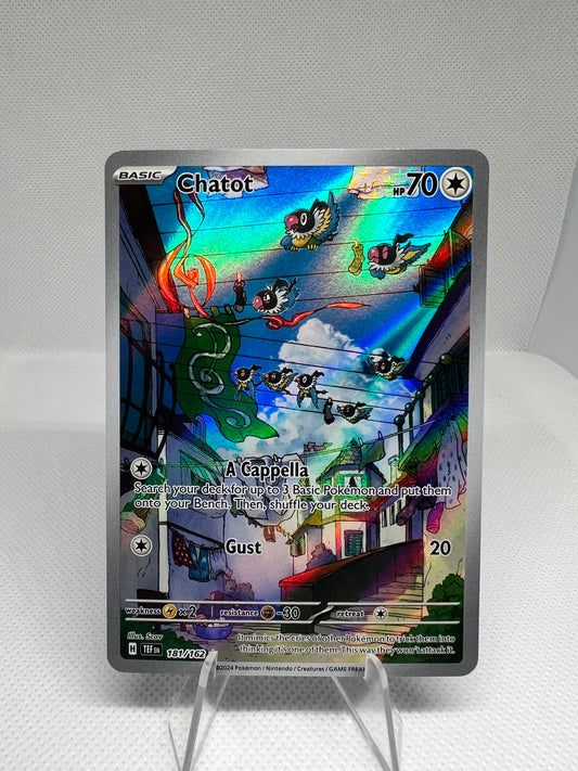 Chatot 181/162 Pokemon TCG Temporal Forces Illustration Rare