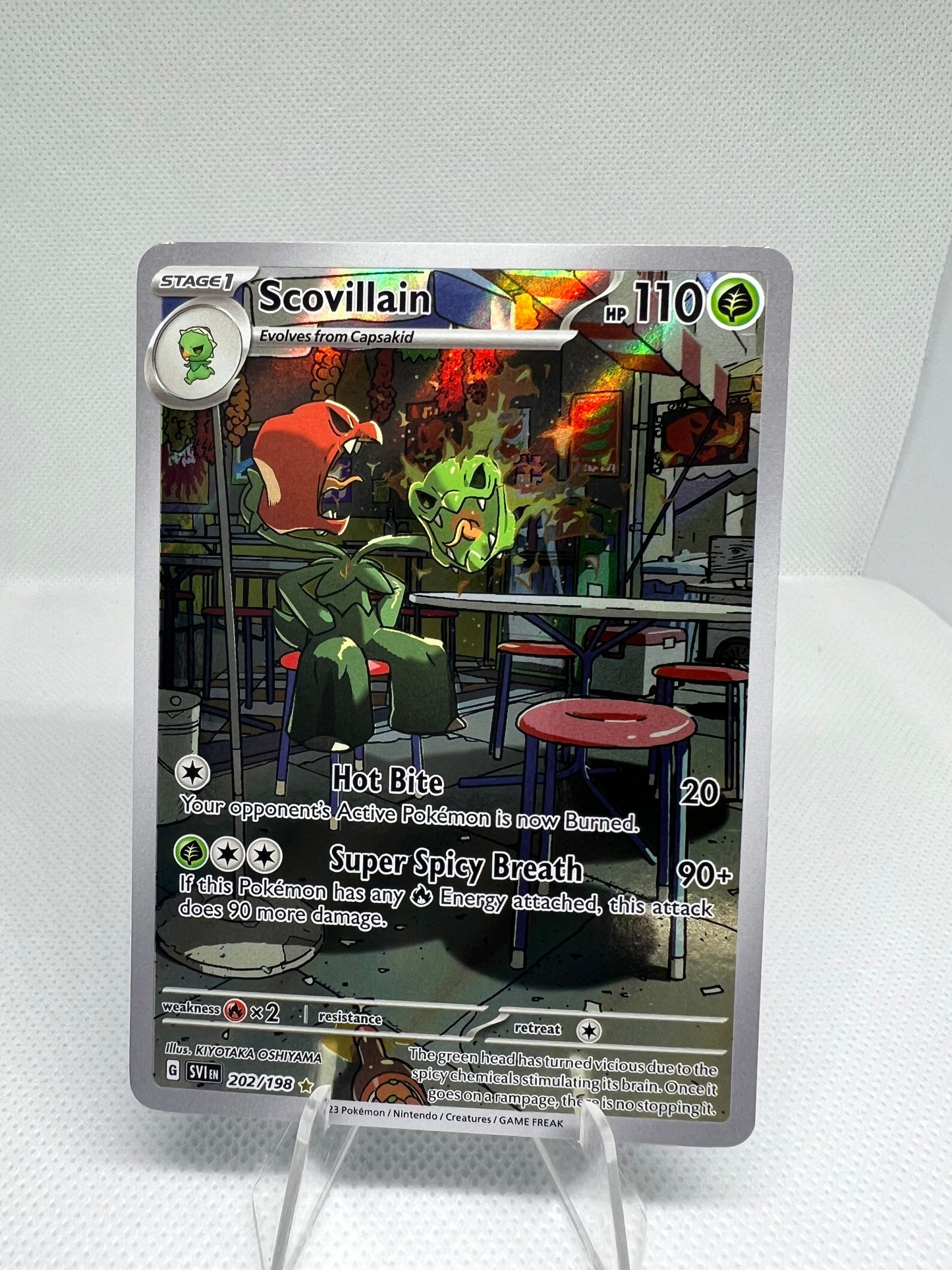 Scovillain 202/198 Scarlet & Violet Base Illustration Rare Pokemon Card
