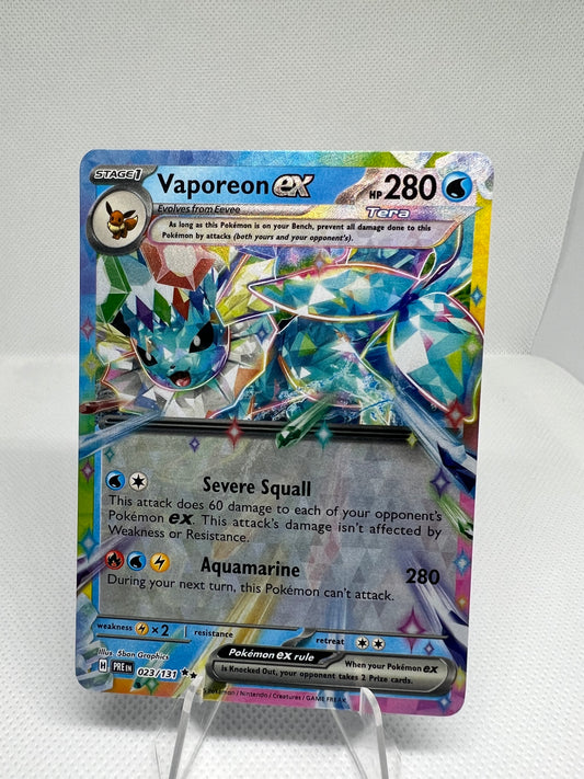 Vaporeon ex 023/131 Double Rare Holo Prismatic Evolutions