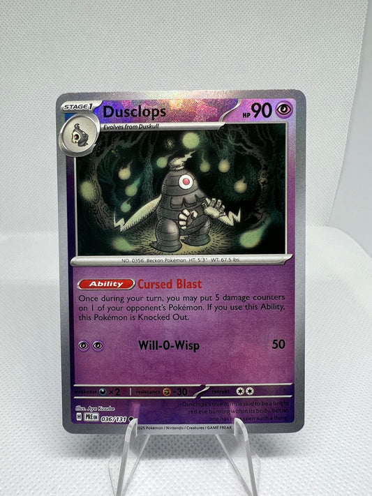 Dusclops (Master Ball Pattern) 036/131 Prismatic Evolutions Holo