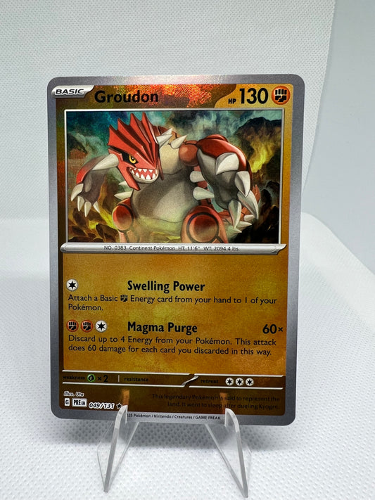 Groudon (Master Ball Pattern) 049/131 Prismatic Evolutions