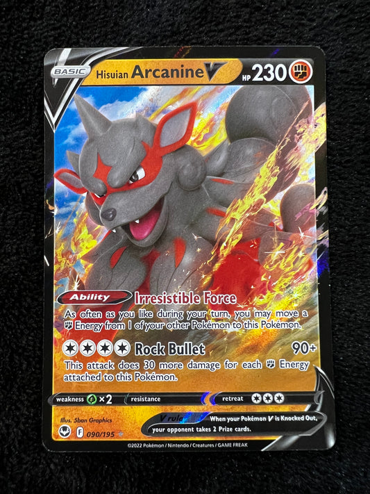 Hisuian Arcanine V Silver Tempest 090/195 Holo Ultra Rare