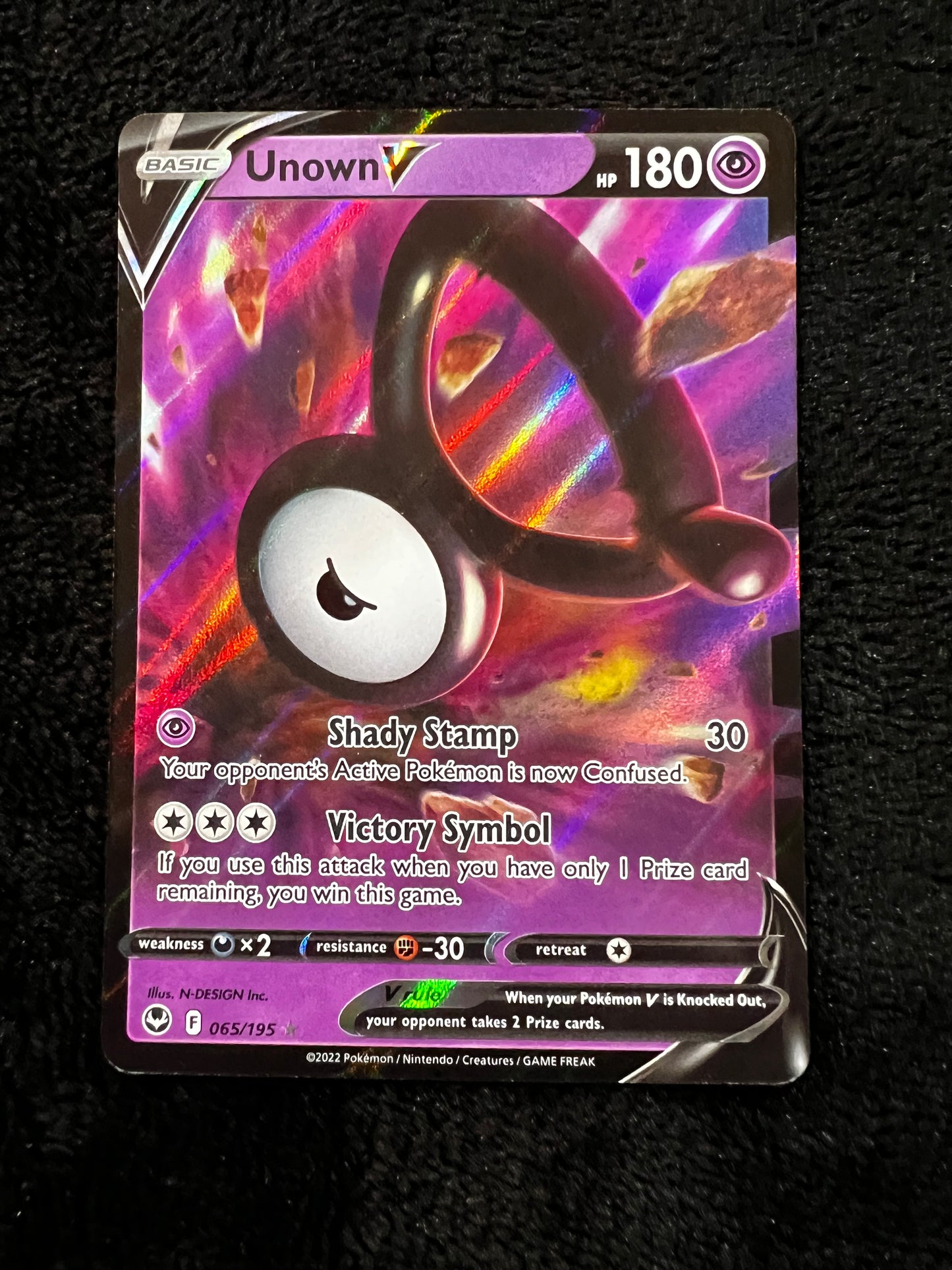 Unown V - 65/195 Ultra Rare Pokémon Silver Tempest