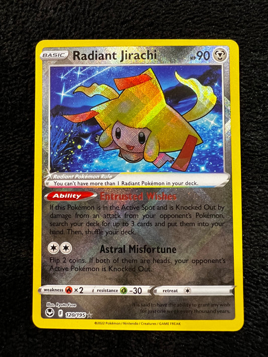 Radiant Jirachi - 120/195 Ultra Rare Silver Tempest NM Pokemon TCG