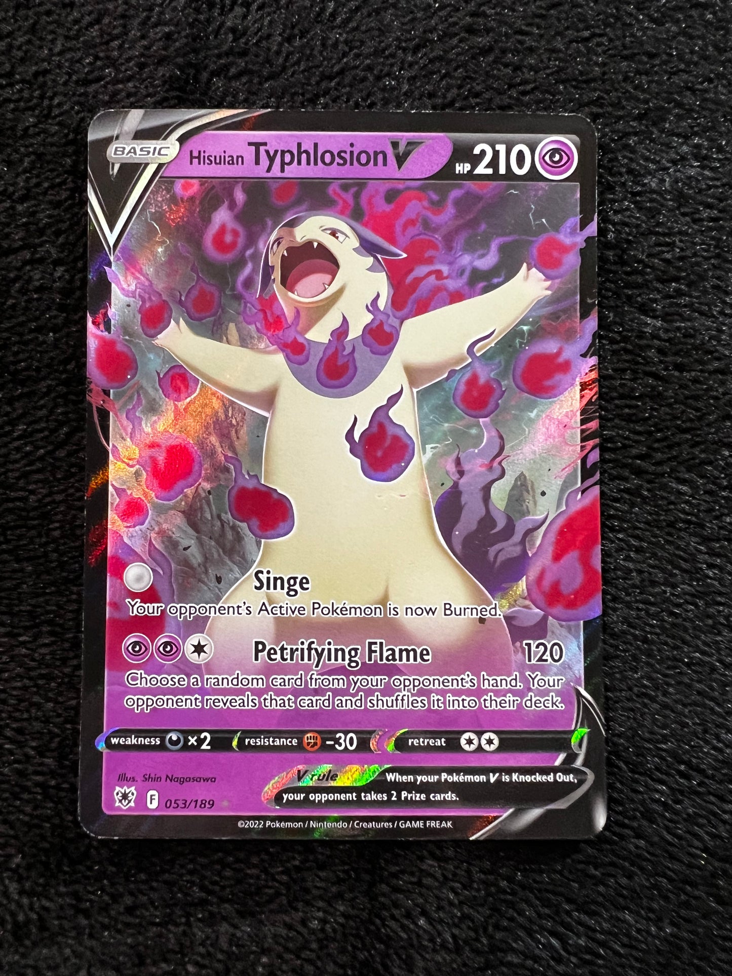Hisuian Typhlosion V - 053/189 Ultra Rare Astral Radiance NM Pokemon TCG