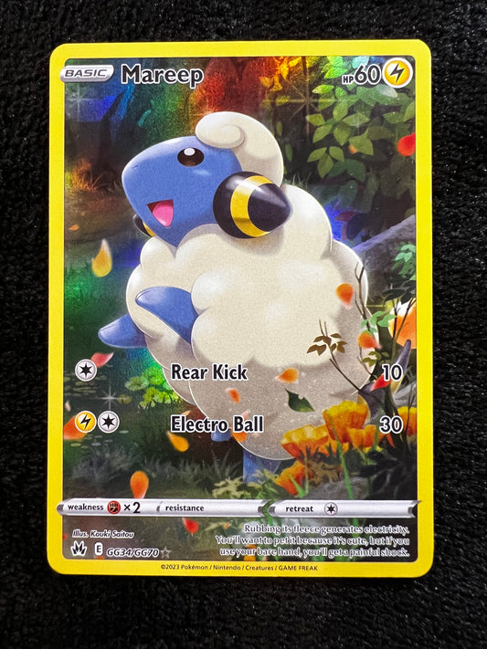 Mareep GG34/GG70 Holo Rare Crown Zenith Pokemon TCG