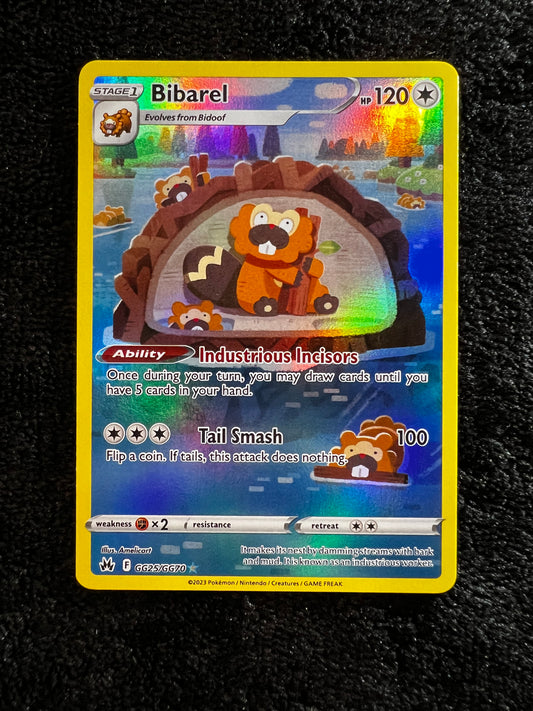 Bibarel GG25/GG70 Holo Rare Crown Zenith Pokemon TCG