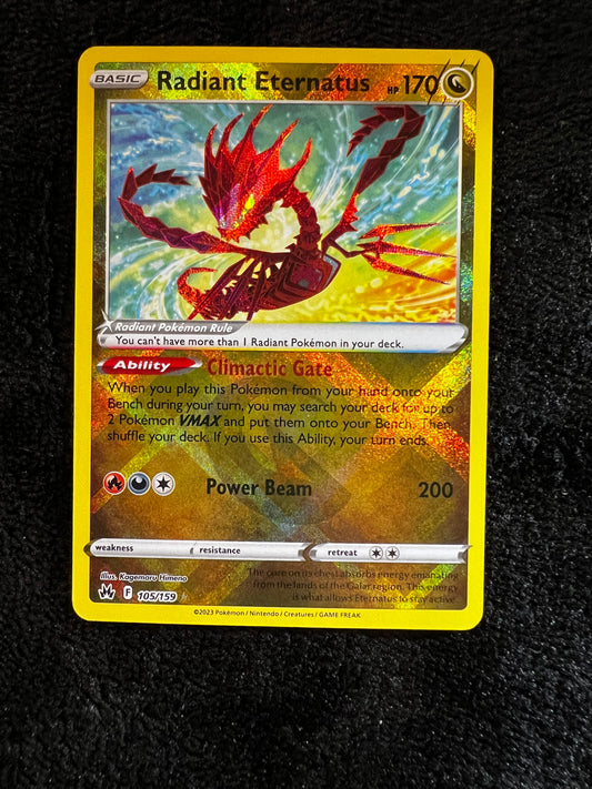 Radiant Eternatus 105/159 Shiny Ultra Rare Crown Zenith Pokemon TCG Near Mint