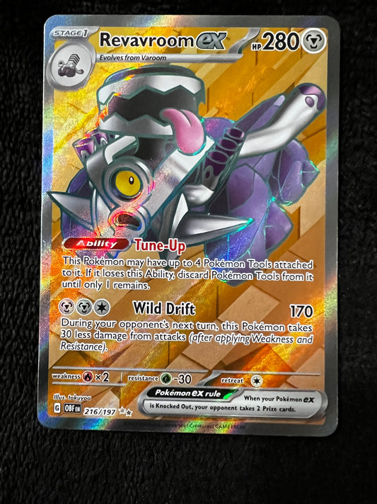 Revavroom EX 216/197 Full Art NM/M Obsidian Flames Pokemon Card