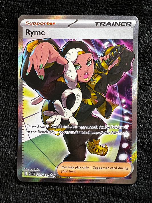 Ryme (Ultra Rare) 221/197 Pokémon Scarlet & Violet Obsidian Flames