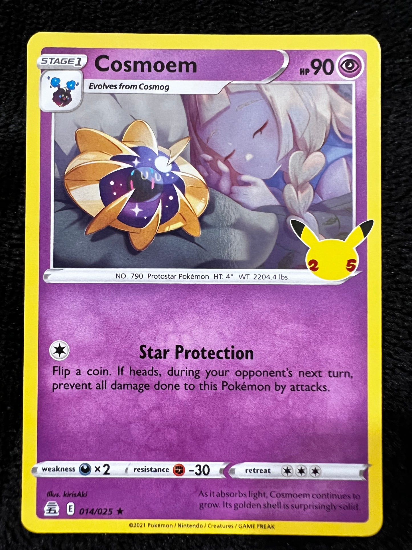 Cosmog - Cosmoem - Lunala Pokemon Celebrations 25th Anniversary