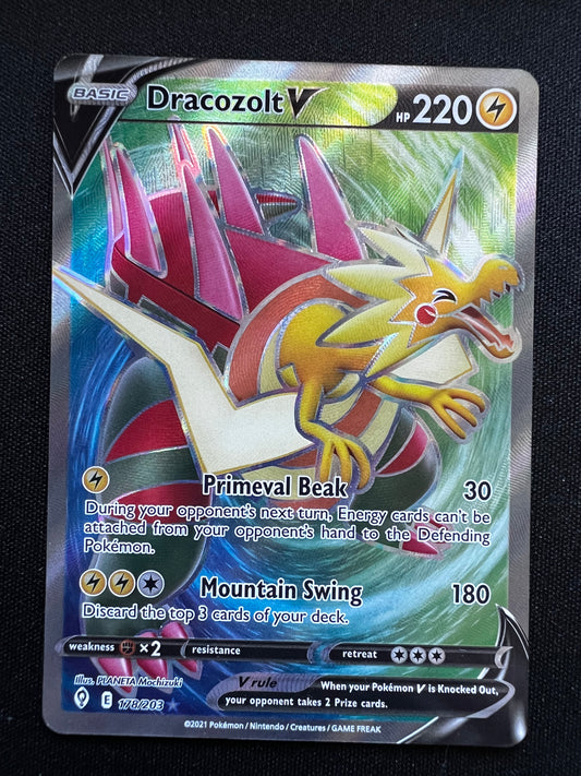 Dracozolt V Full Art Ultra Rare - 178/203 - Pokémon Evolving Skies NM+