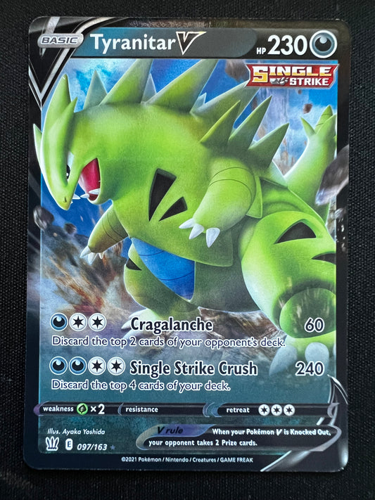 Tyranitar V Ultra Rare Holo 97/163
