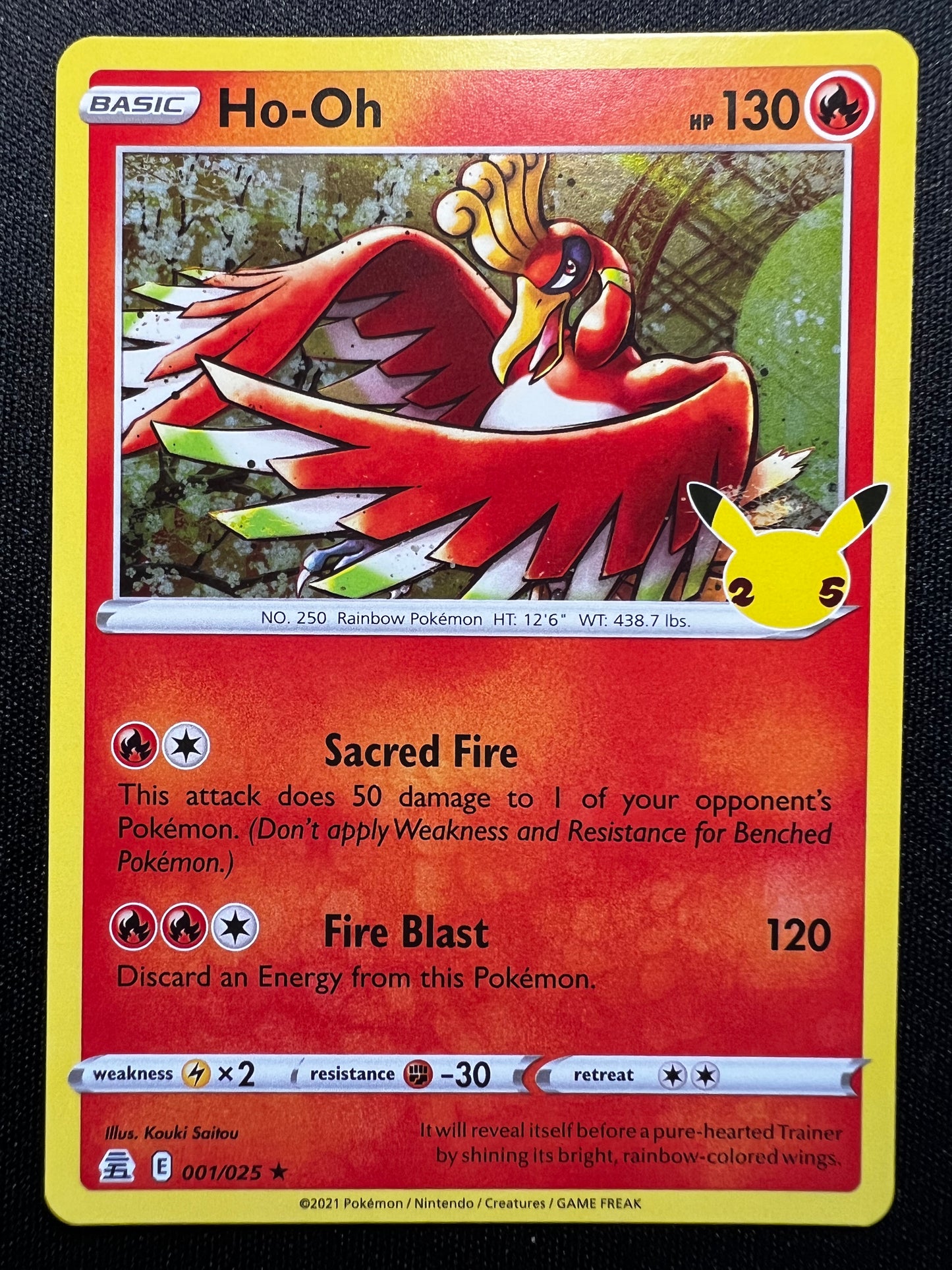 Ho-Oh 001/025 Lugia 022/025 Celebrations Pokemon TCG