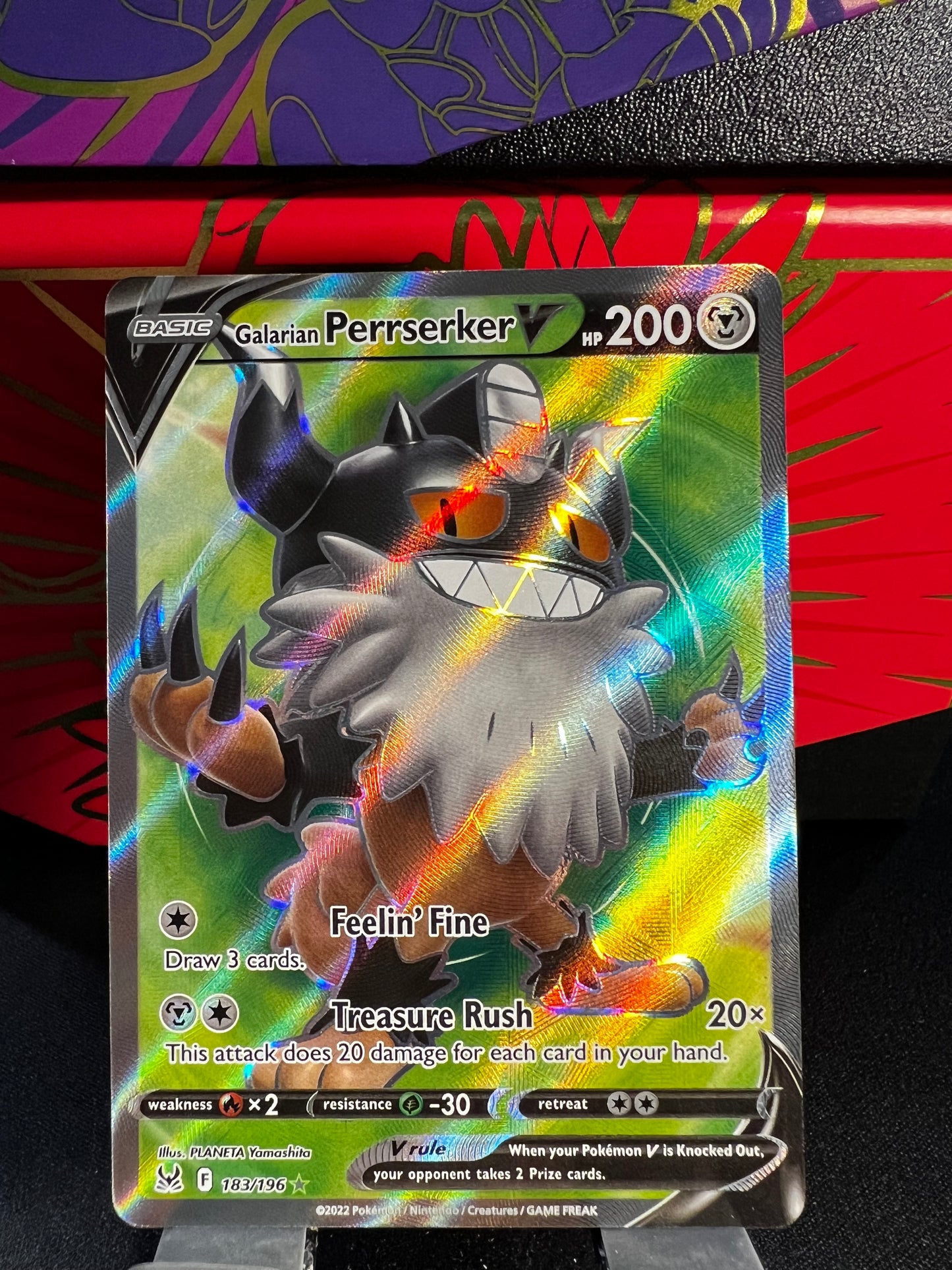 Galarian Perrserker V | Lost Origin | Full Art Rare